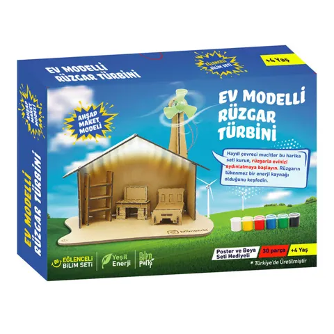 Ev Modelli Rüzgar Türbini