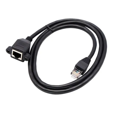 Panel Montajlı RJ45 Ethernet Uzatma Kablosu - 1 Metre