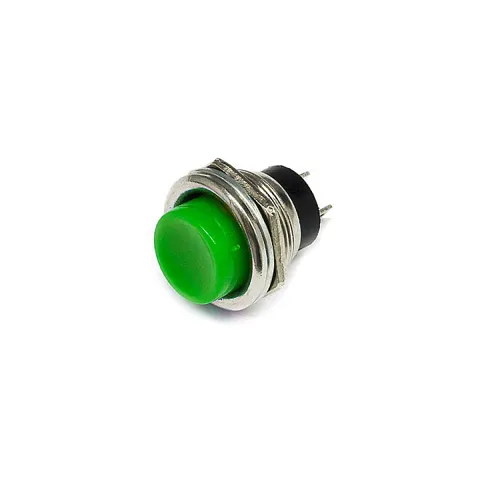 16mm Metal Basmalı Buton Yeşil