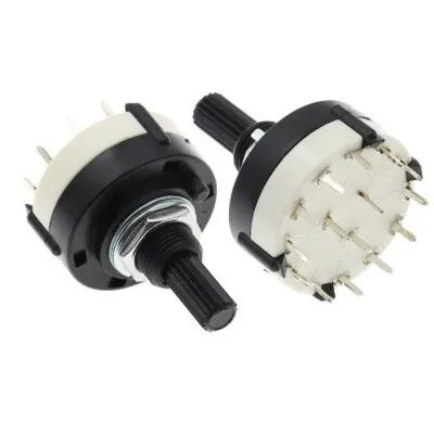RS26 26mm 12 Konumlu Rotary Switch - Komitatör