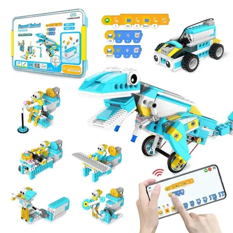 Makerzoid Robot Master 200-in-1 Programlanabilir STEM Kodlama Robot Kiti