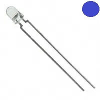 3mm Şeffaf Mavi LED