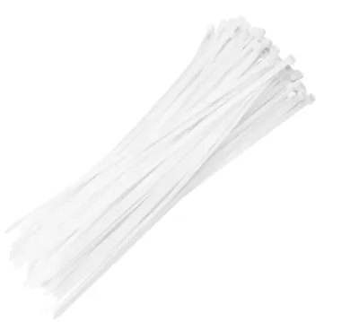 3.5x150mm Plastik Kelepçe -Beyaz (100 Adet)