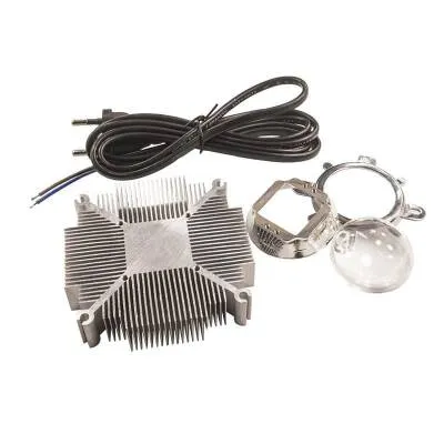 50W Cob Led Alüminyum Soğutucu + 120 Derece Lens + Kablo Seti