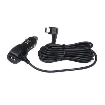 USB 5V 2A Araç Çakmak Soketi 90C Mini USB Çıkışlı - 3.5m Kablolu