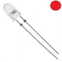 5mm Şeffaf LED - Kırmızı
