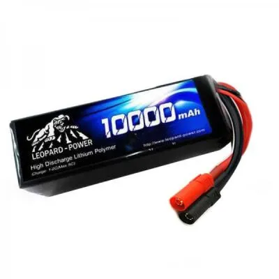 Leopard Power 11.1V 3S Lityum Polimer Lipo UAV & Multirotor Dron Bataryası - 10000mAh, 25C