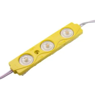 3'lü Mercekli Modül Led - Sarı 12V 1.5W