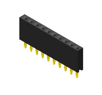Pin Header ( 10 pin, 1x10 ) - Dişi - 2.54mm - THT