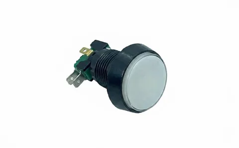 43mm LED Arcade Basmalı Buton Beyaz