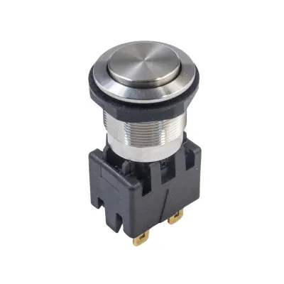 MSM19 19mm Çıkık Anahtarlı Metal Buton