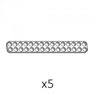 Plate (SPD-2b15(W)) | Robotis DREAM Uyumlu Plaka - Beyaz | 5 Adet