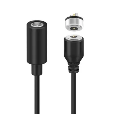 2-Pin 10mm Kablolu Pogo Pin Manyetik Konnektör Takımı - DC Soketli