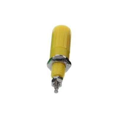 4mm Born Jak - Banana Sarı Dişi Soket Vidalı