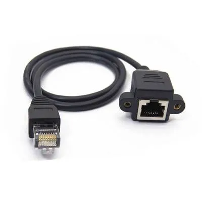 RJ45 1m Panel Tipi Ethernet Uzatma Kablosu