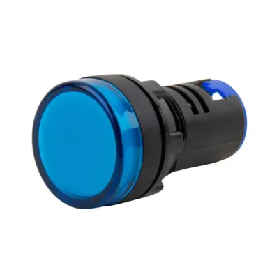 AD16-22DS 12-24V AC/DC Sinyal Lambası - Mavi
