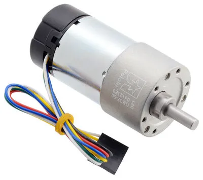 131:1 Metal Redüktörlü Motor 37Dx73L mm, 64 CPR Enkoderli PL-4756