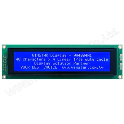 40x4 Karakter LCD Ekran - Mavi Üzerine Beyaz, STN B Negatif, 5V