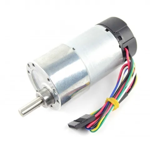 12V 37mm 500 Rpm Enkoderli 19:1 Redüktörlü DC Motor PL-2822