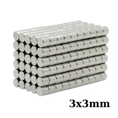 3x3mm Neodyum Güçlü Mıknatıs - Neodim Magnet