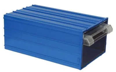 Mano MK-50 Plastik Çekmeceli Kutu - Mavi, 140 x 230 x 98mm - 32 Adet (1 Koli)