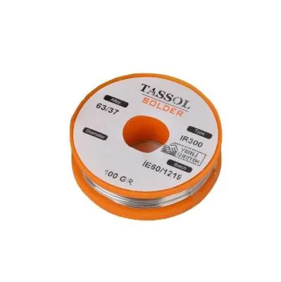 Tassol 1 mm 100gr Lehim Teli (%63 Kalay / %37 Kurşun)