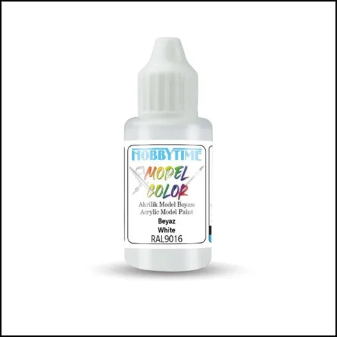 Hobbytime 350 18 ml. RAL9016, Beyaz (White)  Akrilik Model Boyası