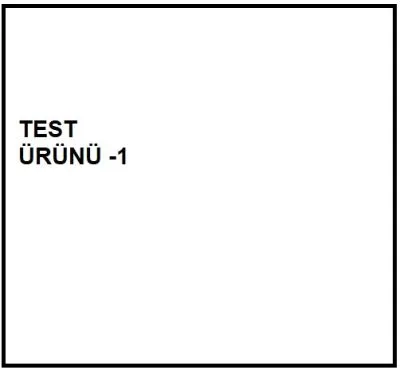 Entegrasyon Test Ürünü -1