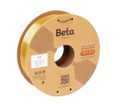 Beta PLA-Mystic Silk 1.75mm Filament - 1kg,  Red Gold Black