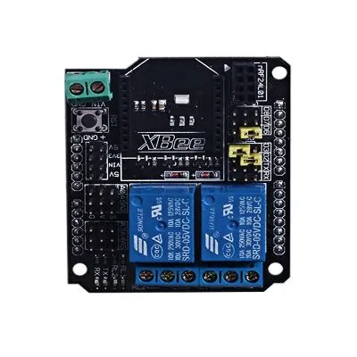 Elecfreaks XBee/BTBee Soketli 2 Kanal Röle Shield Modülü - 9V