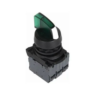 ISP-AK123B5 24V Yeşil Led Işıklı Mandal Buton