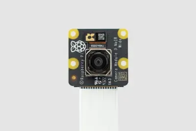 Raspberry Pi Kamera Modülü 3 NOIR Wide - IMX708, 12MP, 120 FoV, Kızılötesi, SC0875