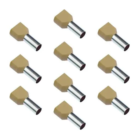 İzoleli Çift Giriş Kablo Yüksüğü - 10.0mm2 - 10 Adet