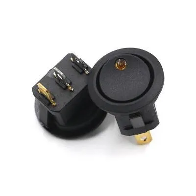 KCD1 Sarı Nokta Işıklı On-Off Anahtar 12V