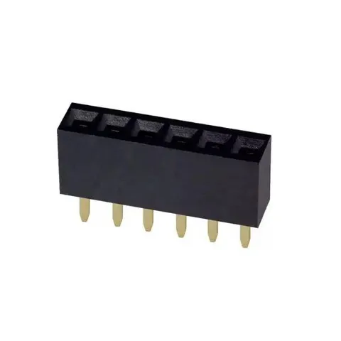 1x6 Pin Dişi Header - Siyah