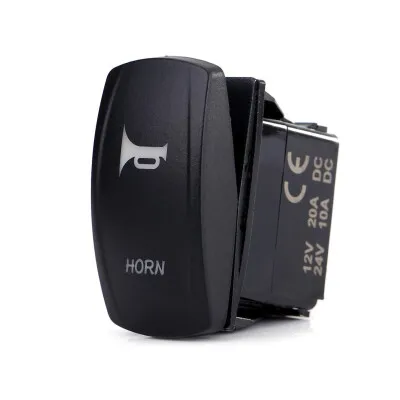 ON-OFF Mavi Işıklı Anahtar 5-Pin 12V-24V - Horn