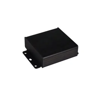 AL-104-15 Alüminyum Profil Kutu Siyah 104 x 35 x 154mm - Kulaklı Kapak