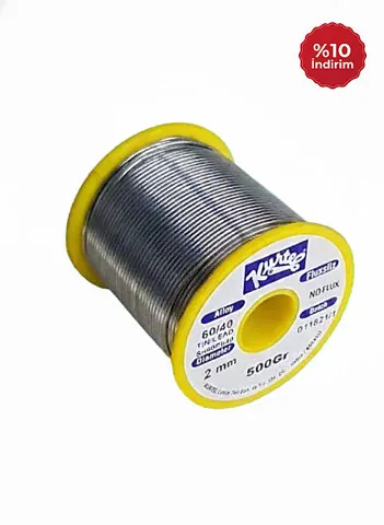 Kurtel Sn63/Pb37 Vitray Lehim Teli (Fluxsız) (500 gr. Makara) 2 mm