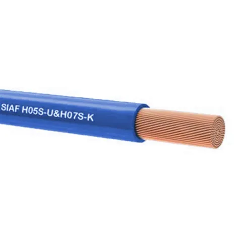 1 Metre SIAF 1 mm 18 Awg Tek damarlı Yanmaz silikon kablo MAVİ