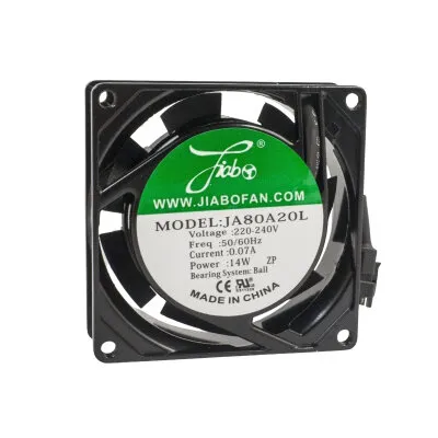 JA80A20L 220VAC 0.07A Metal Fan - 80x80x25mm