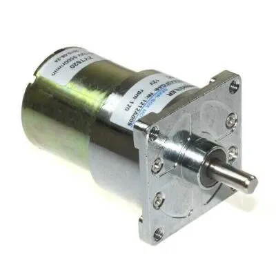 KGA42 12V 125Rpm 42mm Redüktörlü Kare Flanşlı Kısa 520 DC Motor