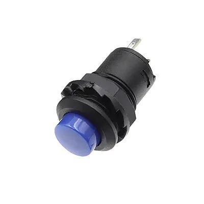 DS-428 12mm Anahtarlı Push Buton - Mavi