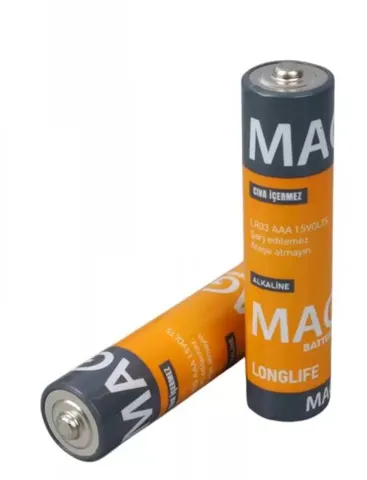 Mag Batteries MG-26174 Alkalin AAA 2'li İnce Kalem Kumanda Pili