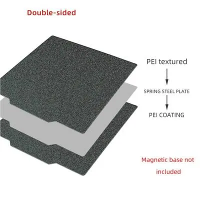 Siyah Pei Kaplı Yay Çeliği Manyetik Tabla - 235x235mm - Çift Yüzlü