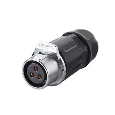 LP-20-J03PP-01-001 3-Pin Su Geçirmez Konnektör - Dişi
