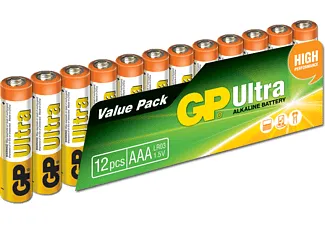 GP Ultra Alkalin AAA İnce Kalem Pil - 1.5V, 12li
