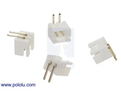 2.5mm JST XH Tip Shrouded Erkek Konnektör, - 2P, 90D, 4lü Paket, PL-2718