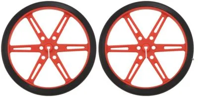 Pololu Tekerlek Çifti 80 × 10mm - Kırmızı  PL-1431