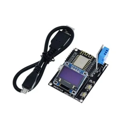 ESP8266 Hava Durumu İstasyonu DIY Kit - 0.96" OLED - Sarı Mavi