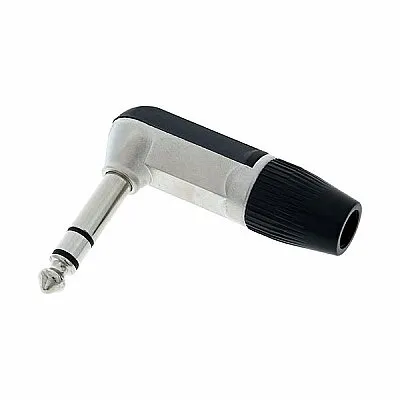 6.3mm L Tipi Stereo Jak - Erkek